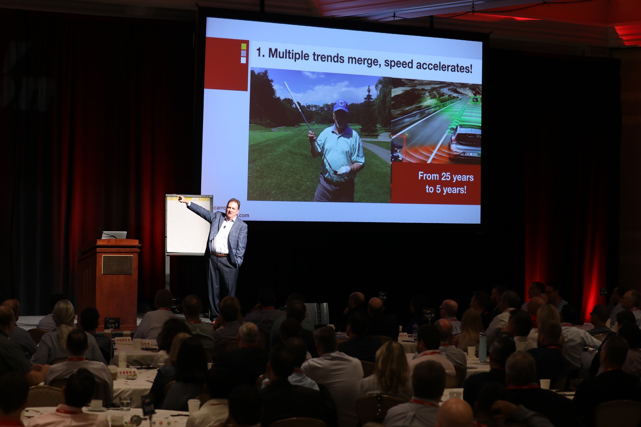 Jim Carroll at Itron leadership meeting