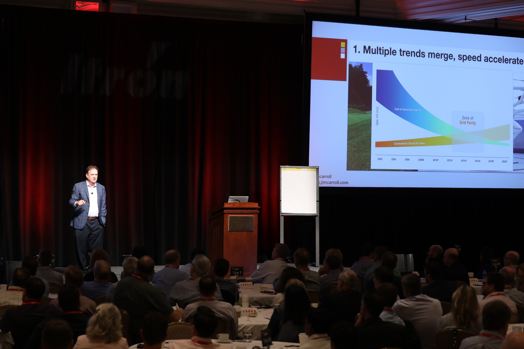 Jim Carroll speaking to energy leaders